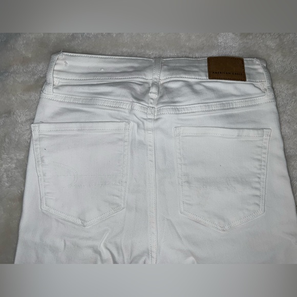 American Eagle Outfitters Crisp White Denim Boot Cut Jeans - Picture 4 of 8